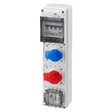 Q-DIN 5 ASD:2PR.IEC309, 1PR.CIV IP44 - GEWISS GW68224N - GEWISS GW68224N - GEWISS GW68224N product photo