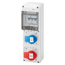 Q-DIN 5 ASD:2PR.IEC309 IP44 - GEWISS GW68226N - GEWISS GW68226N - GEWISS GW68226N product photo