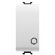 PULSANTE BIPOLARE 250V ac - NA 16A - GENERICO - SIMBOLO 0 - 1 MODULO - BIANCO - CHORUS - GEWISS GW10134 product photo Photo 01 2XS
