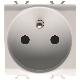 PRESA 2M 2P+T 16A ST.FRA.BIANCO - GEWISS GW10247 - GEWISS GW10247 - GEWISS GW10247 product photo Photo 01 2XS