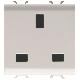 PRESA 2M 2P+T 13A ST.INGLESE BIANCO - GEWISS GW10296 - GEWISS GW10296 - GEWISS GW10296 product photo Photo 01 2XS