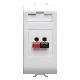 CONNETTORE DIFFUSIONE SONORA BIANCO - GEWISS GW10458 - GEWISS GW10458 product photo Photo 01 2XS