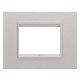 PLACCA LUX 3P METAL NAT.BEIGE SAT.MONOCH - GEWISS GW16203XL - GEWISS GW16203XL product photo Photo 01 2XS