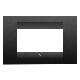 PLACCA GEO 4P NERO SATINATO - GEWISS GW16404VN - GEWISS GW16404VN - GEWISS GW16404VN product photo Photo 01 2XS