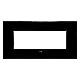 PLACCA GEO 6P NERO TONER - GEWISS GW16406TN - GEWISS GW16406TN - GEWISS GW16406TN product photo Photo 01 2XS