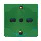 PRESA 2P+T 16A BIV.ST.ITALIANO/TED.VERDE - GEWISS GW20282 - GEWISS GW20282 - GEWISS GW20282 product photo Photo 01 2XS
