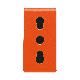 PRESA 2P+T 16A BIV.ST.ITALIANO ARANCIO - GEWISS GW20286 - GEWISS GW20286 - GEWISS GW20286 product photo Photo 01 2XS