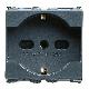 PRESA 2P+T 16A BIV.ST.ITALIANO/TEDESCO - GEWISS GW30212 - GEWISS GW30212 product photo Photo 01 2XS