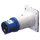 SPINA FISSA DA INCASSO DIRITTA - IP44 - 2P+T 32A 200-250V 50/60HZ - BLU - 6H - CABLAGGIO A VITE - GEWISS GW60215 product photo Photo 01 2XS