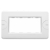 PLACCA 4 POSTI BIANCO COMPACT - GEWISS GW24004 product photo Photo 01 2XS
