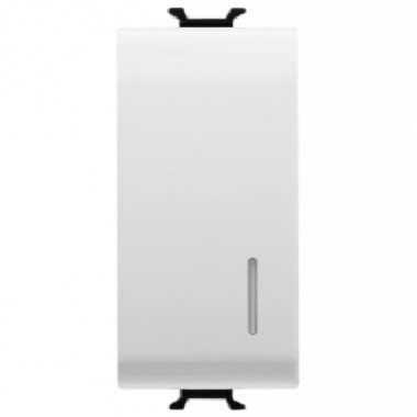 INTERRUTTORE 1M 1P 16AX ILLUMINAZIONE LOCALE BIANCO - GEWISS GW10002 product photo Photo 01 3XL