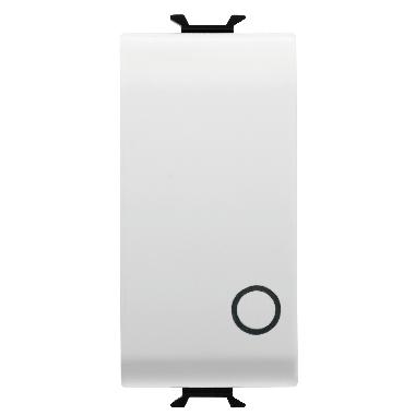 PULSANTE BIPOLARE 250V ac - NA 16A - GENERICO - SIMBOLO 0 - 1 MODULO - BIANCO - CHORUS - GEWISS GW10134 product photo Photo 01 3XL
