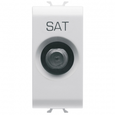 PRESA TV/SAT 1M DIRETTA C.F-FEMM.BIANCO - GEWISS GW10371 product photo Photo 02 3XL