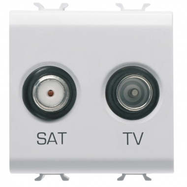 PRESA TV+SAT 2M BIANCO - GEWISS GW10383 product photo Photo 01 3XL