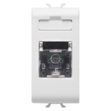 CONNETTORE TELEFONICO RJ11 1M BIANCO - GEWISS GW10401 product photo Photo 01 3XL