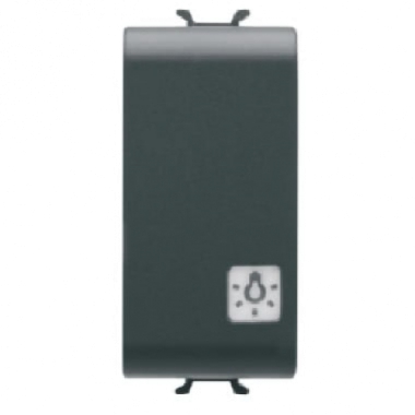 PULSANTE 1M 1P NA 16A 'LUCE' NERO - GEWISS GW12151 product photo Photo 01 3XL