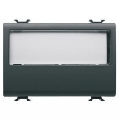 PULSANTE 3M 1P NA 10A TARGA PORTANOME ILLUMINAZIONE NOME - GEWISS GW12192 product photo Photo 01 3XL