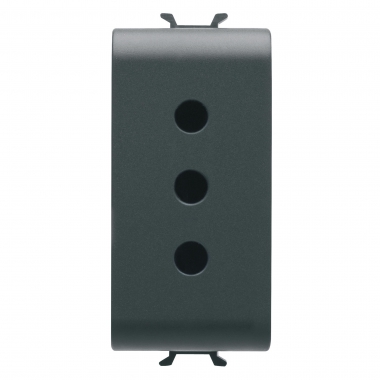 PRESA 1M 2P+T 10A P11 ST.ITA.NERO - GEWISS GW12201 product photo Photo 01 3XL