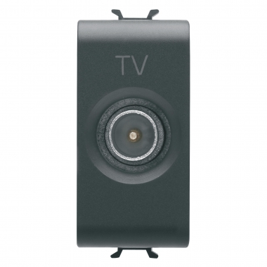 PRESA TV 1M DIR. CONN.MASC.9,5MM N. - GEWISS GW12361 - GEWISS GW12361 product photo Photo 02 3XL