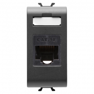 CONNETTORE RJ45 1M CAT.5E UTP NERO - GEWISS GW12421 - GEWISS GW12421 product photo Photo 01 3XL