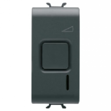 PULSANTE REGOLATORE ELETTRICO 1M 60-500W NERO - GEWISS GW12568 product photo Photo 01 3XL