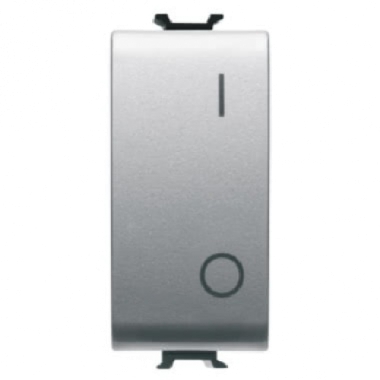 INTERRUTTORE 1M 2P 16AX TITANIO - GEWISS GW14004 product photo Photo 01 3XL