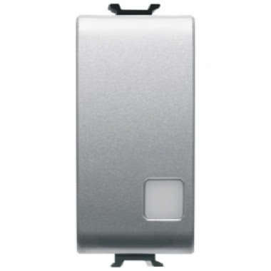 PULSANTE 1M 1P NA 16A ILLUMINAZIONE SEGNALAZIONE TITANIO - GEWISS GW14133 product photo Photo 01 3XL