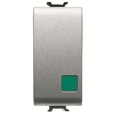 PULSANTE 1M 1P NA+NC 16A MARCIA TITANIO - GEWISS GW14139 - GEWISS GW14139 - GEWISS GW14139 product photo Photo 01 3XL