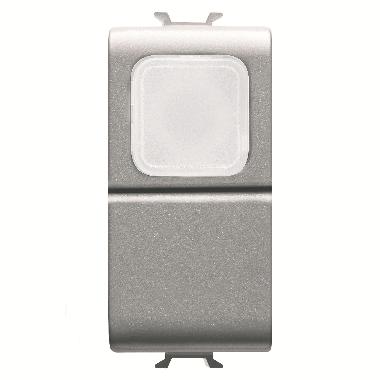 PULSANTE 1M 1P NA 16A SPIA TRASP.TITANIO - GEWISS GW14144 - GEWISS GW14144 - GEWISS GW14144 product photo Photo 01 3XL