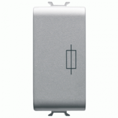 PORTAFUSIBILE 16A 250V AC 1M TITANIO - GEWISS GW14491 product photo Photo 01 3XL