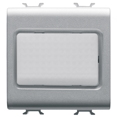 SEGNAPASSO 2 MODULI 12V AC/DC - 230V TITANIO - GEWISS GW14651 product photo Photo 01 3XL