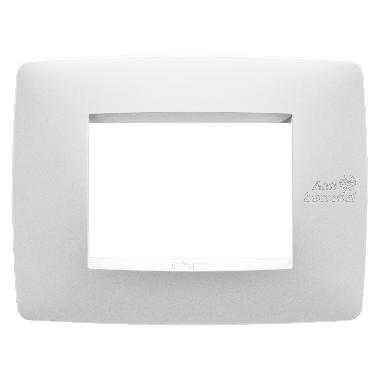 PLACCA ONE 3P BIANCO ANTIBATTERICO - GEWISS GW16103AB - GEWISS GW16103AB product photo Photo 01 3XL