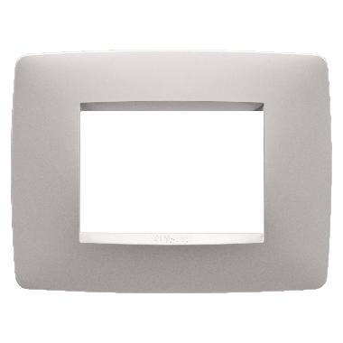 PLACCA ONE 3P NATURAL BEIGE SATINATO - GEWISS GW16103VL - GEWISS GW16103VL product photo Photo 01 3XL