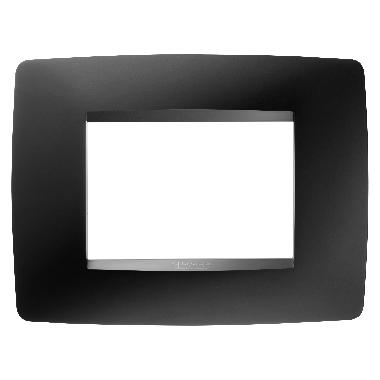 PLACCA ONE 3P NERO SATINATO - GEWISS GW16103VN - GEWISS GW16103VN - GEWISS GW16103VN product photo Photo 01 3XL