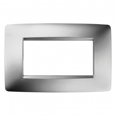 PLACCA ONE 4P CROMO - GEWISS GW16104MC - GEWISS GW16104MC product photo Photo 02 3XL