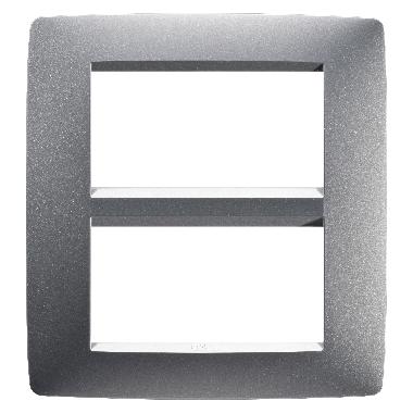 PLACCA ONE 8P TITANIO - GEWISS GW16108VT - GEWISS GW16108VT - GEWISS GW16108VT product photo Photo 01 3XL