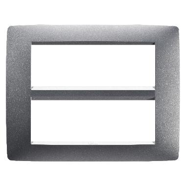 PLACCA ONE 12P TITANIO - GEWISS GW16112VT - GEWISS GW16112VT - GEWISS GW16112VT product photo Photo 01 3XL