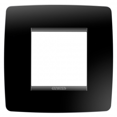 PLACCA ONE INT.2P NERO TONER - GEWISS GW16122TN - GEWISS GW16122TN product photo Photo 02 3XL