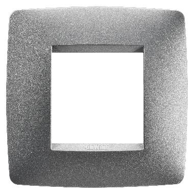 PLACCA ONE INT.2P TITANIO - GEWISS GW16122VT - GEWISS GW16122VT - GEWISS GW16122VT product photo Photo 01 3XL