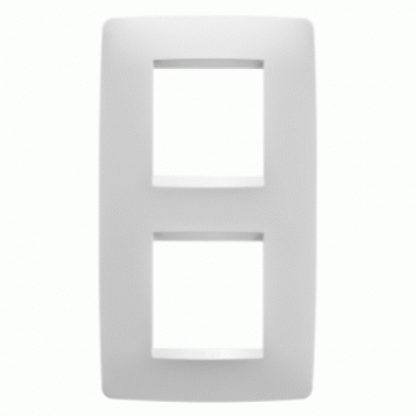 PLACCA ONE INT.2+2P V.71 BIANCO LATTE - GEWISS GW16124TB product photo Photo 01 3XL