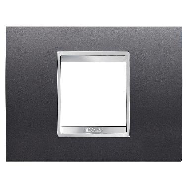 PLACCA LUX 2P ARDESIA - GEWISS GW16202VA - GEWISS GW16202VA - GEWISS GW16202VA product photo Photo 01 3XL