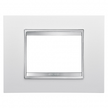 PLACCA LUX 3P BIANCO LATTE - GEWISS GW16203TB product photo Photo 02 3XL