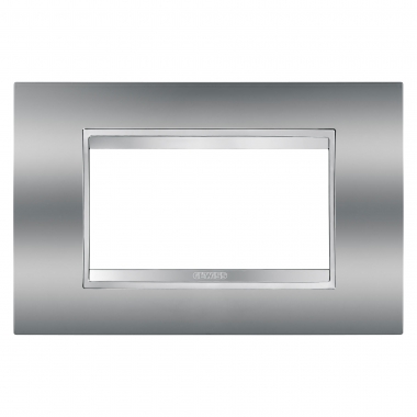 PLACCA LUX 4P CROMO - GEWISS GW16204MC - GEWISS GW16204MC product photo Photo 02 3XL