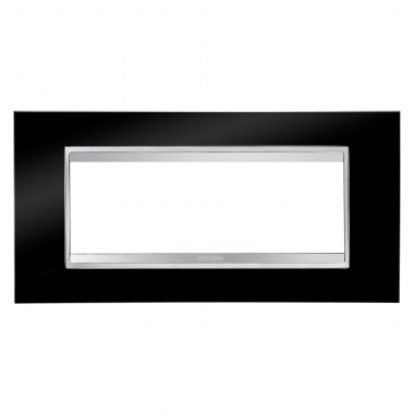 PLACCA LUX 6P NERO TONER - GEWISS GW16206TN - GEWISS GW16206TN product photo Photo 01 3XL