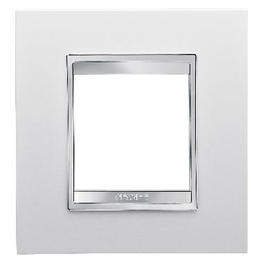 PLACCA LUX INT.2P BIANCO LATTE - GEWISS GW16222TB - GEWISS GW16222TB - GEWISS GW16222TB product photo Photo 01 3XL