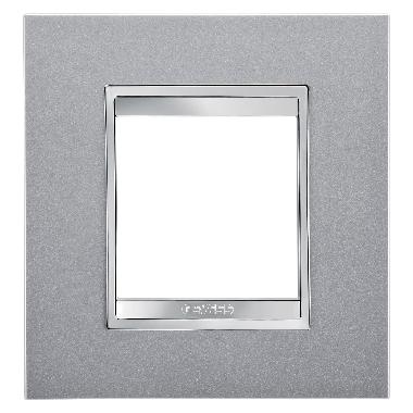 PLACCA LUX INT.2P TITANIO - GEWISS GW16222VT - GEWISS GW16222VT product photo Photo 01 3XL