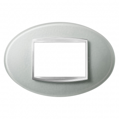 PLACCA ART 3P VETRO GHIACCIO - GEWISS GW16303CG - GEWISS GW16303CG product photo Photo 01 3XL