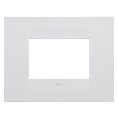 PLACCA GEO 3P BIANCO SATINATO - GEWISS GW16403VW - GEWISS GW16403VW product photo Photo 01 3XL