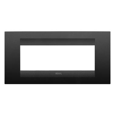 PLACCA GEO 6P NERO SATINATO - GEWISS GW16406VN - GEWISS GW16406VN product photo Photo 01 3XL