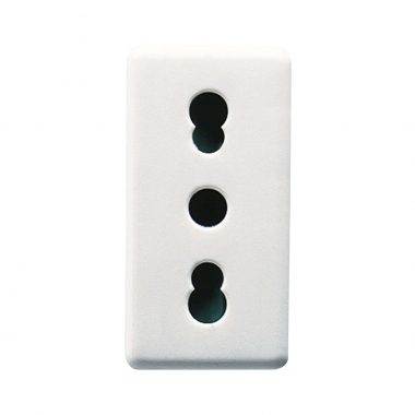 20203 PRESA 2P+T 16A BIV.ST.ITAL.CON SCH.SY/WT - GEWISS GW20203 product photo Photo 02 3XL